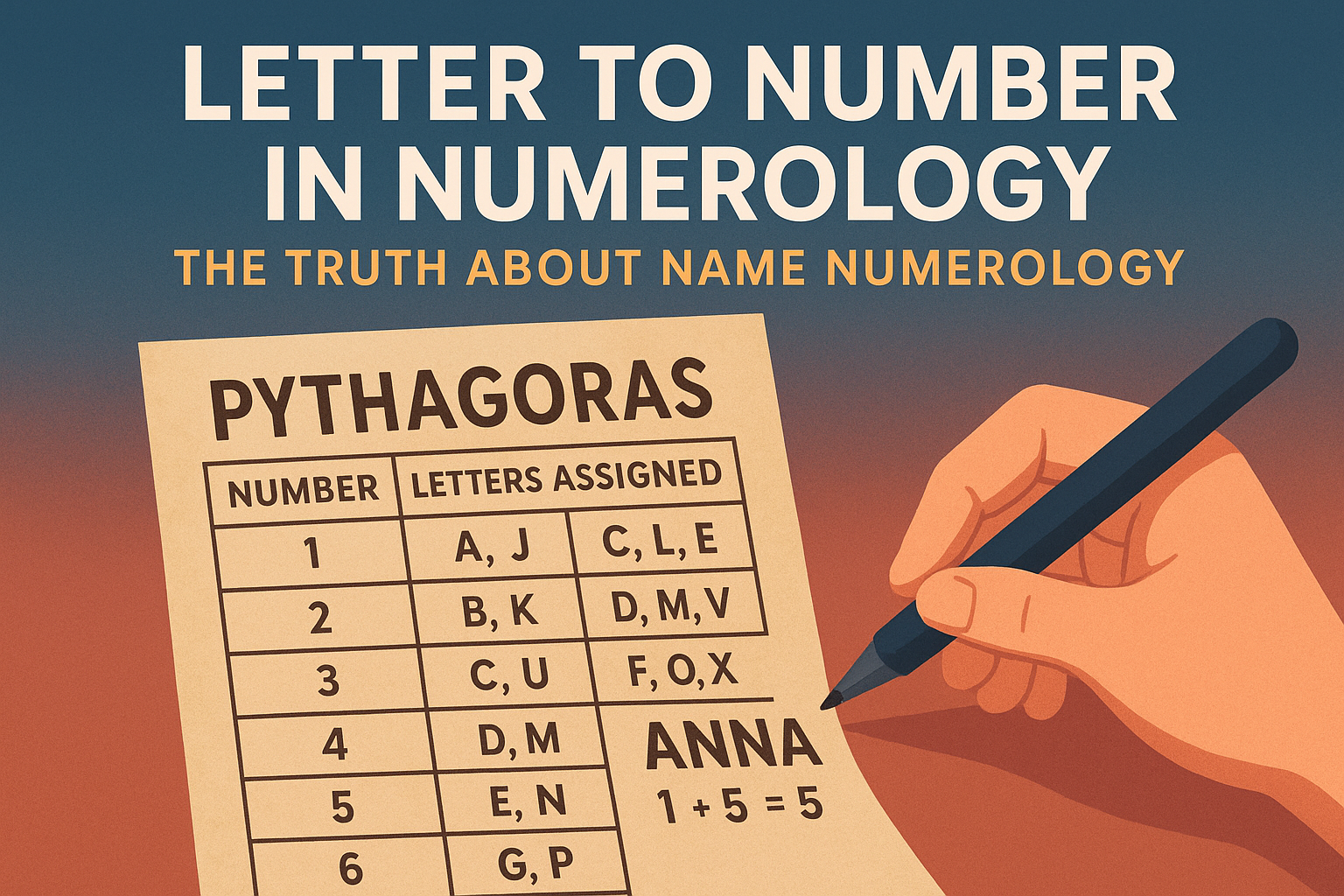 Letter to Number in Numerology: The Truth About Name Numerology